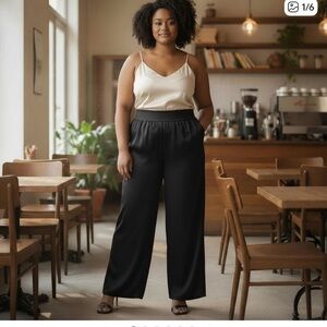 NWT And Now This Satin Charmeuse Dress Pants Special Occasion Lightweight